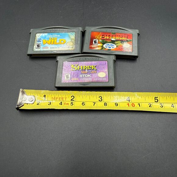 Gameboy Advance Game Lot of 3 Shrek, The Wild, F14 Tomcat - Picture 4 of 9